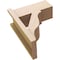 Ekena Millwork 7 1/2-in W x 16-in D x 20-in H Funston Block Rough Cedar Woodgrain TimberThane Outlooker, Primed Tan OUTUR075X16X20FST44RCPR - alternate 3